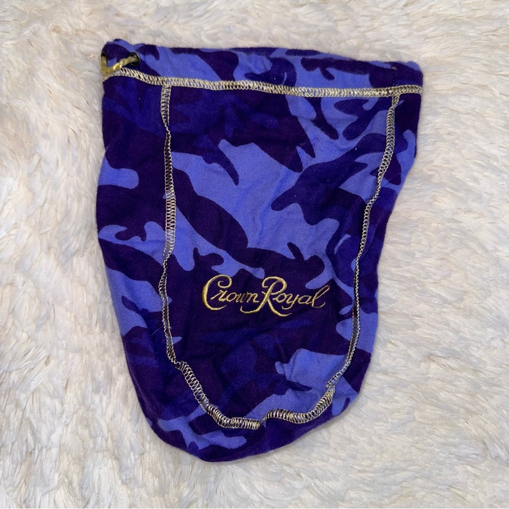 Crown Royal Purple and Gold Bag